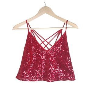 Express X Olivia Culpo Sequin Tank Top